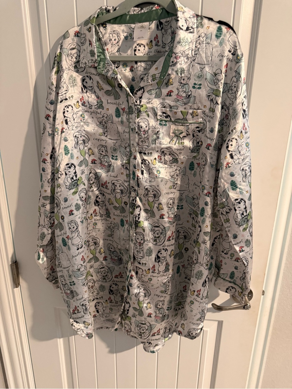 Disney Parks Animators’ Collection Princess Satin Sleep Shirt Nightshirt 2XL